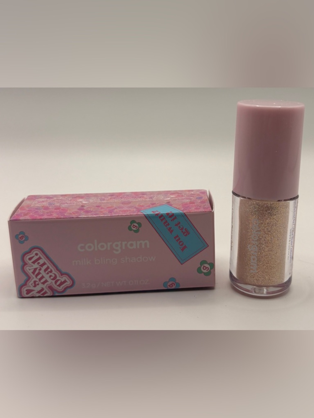 Colorgram Milk Bling Shadow Gold Glitter Liquid Single Eyeshadow 0.11 oz